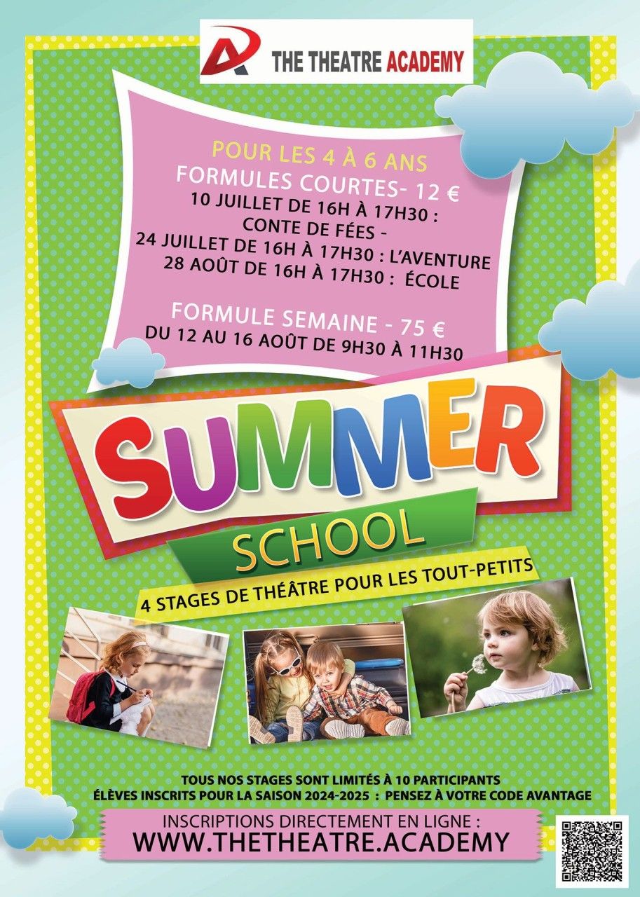 Summer School 2024 : Les inscriptions pour les tout-petits sont ouvertes.