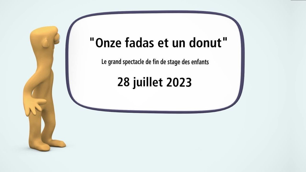 11 fadas, un donut et un spectacle !